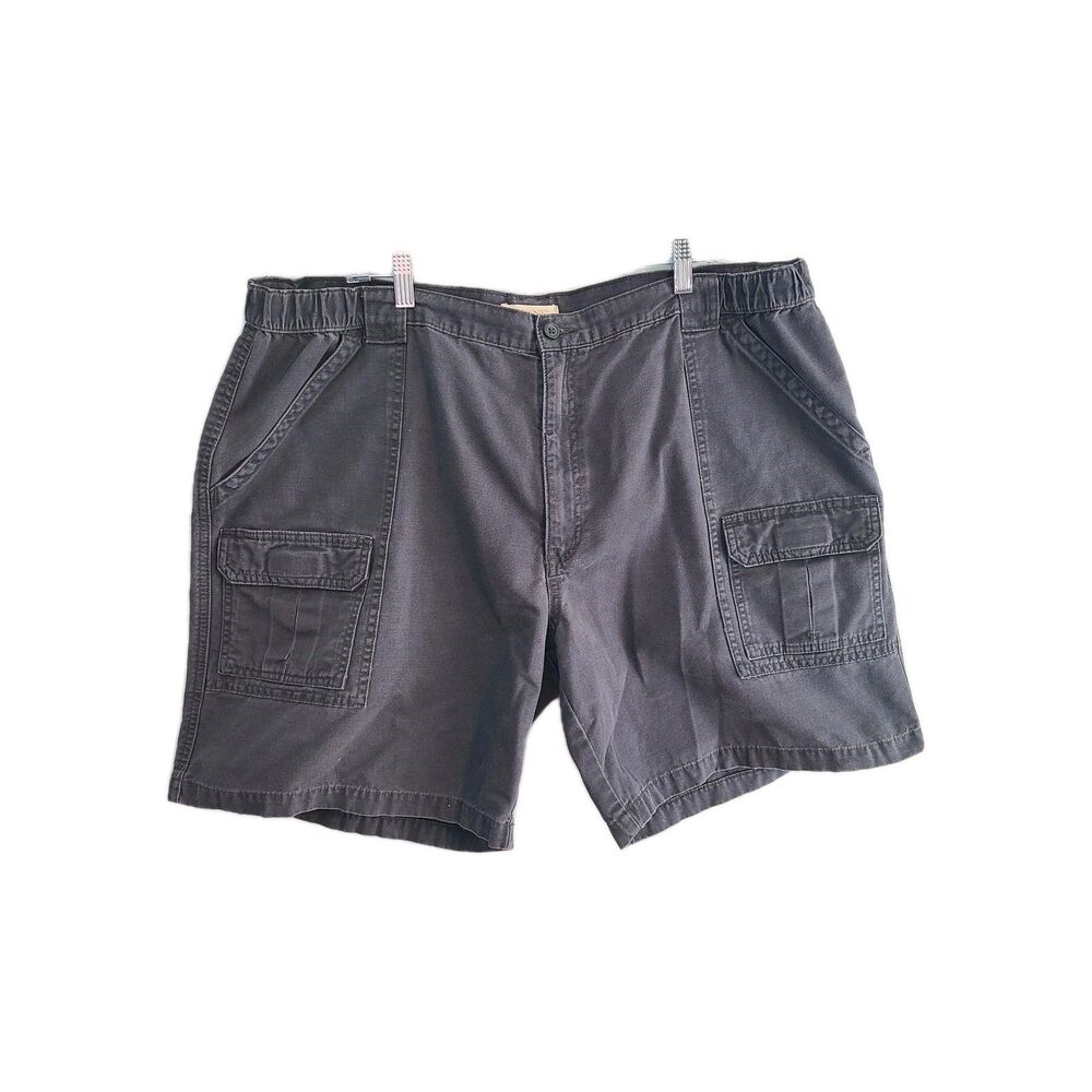 Savane Mens Cargo Shorts 44 Dark Gray Cotton Utility Gorpcore Workwear Dadcore